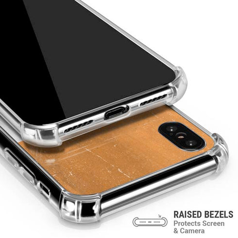 India Flag Distressed iPhone XS Max Clear Case